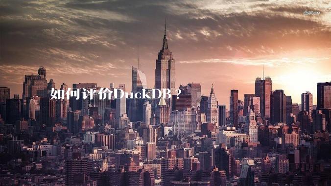 如何评价DuckDB?