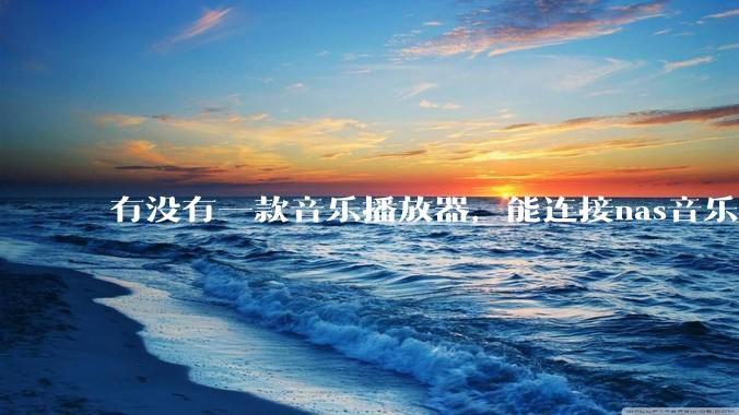 有没有一款音乐播放器，能连接nas音乐，创建音乐库，自动匹配歌词封面等等？类似infuse的概念呢？