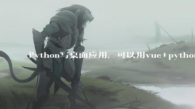 Python写桌面应用，可以用vue+python再通过打包的形式实现吗？如果可以，应该怎么写？
